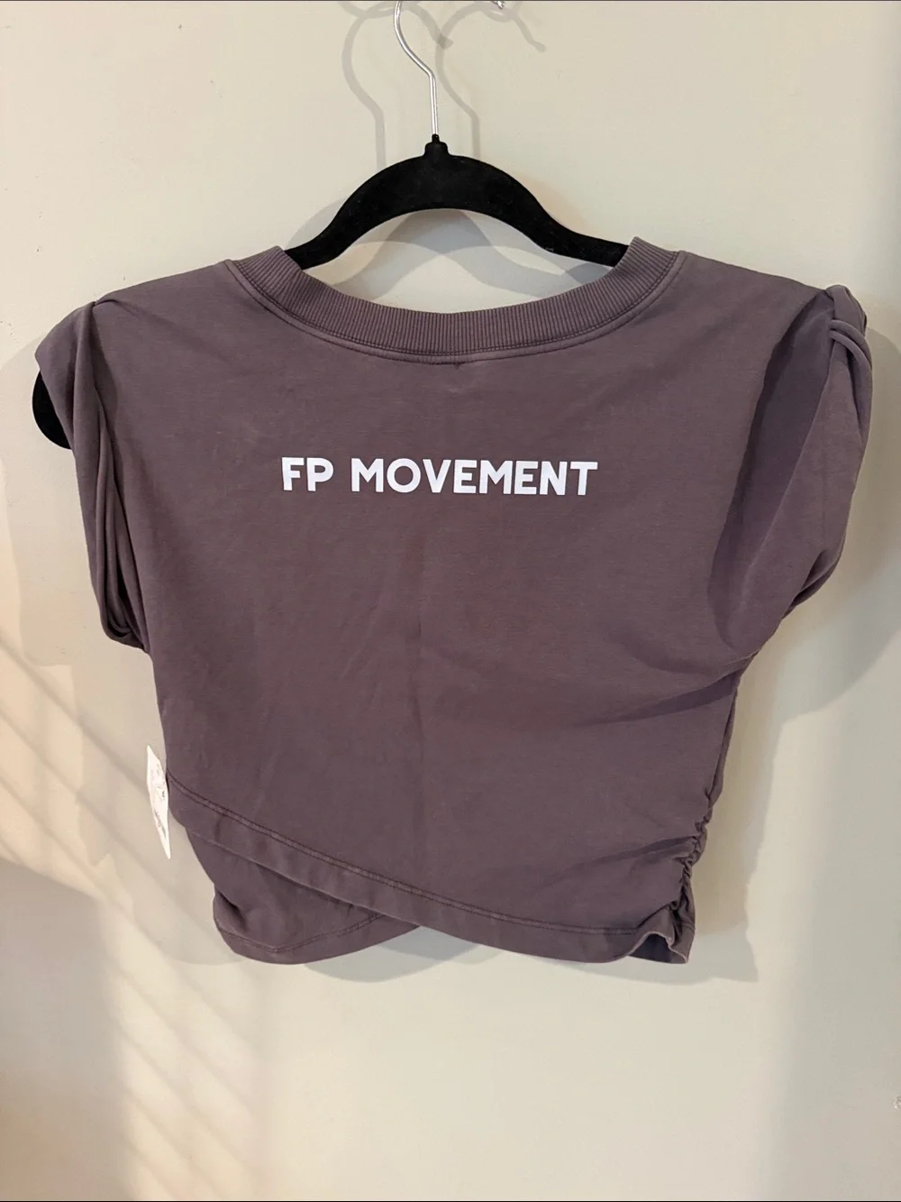Free People Movement Shadow Combo Motif Crop Tee NWT XS